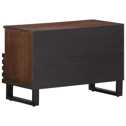 vidaXL TV Cabinet Brown 70x34x46 cm Solid Wood Mango 4