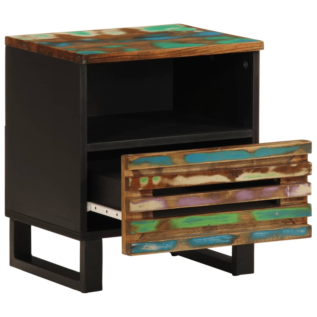 vidaXL Bedside Cabinets 2 pcs 40x33x46 cm Solid Wood Reclaimed 3