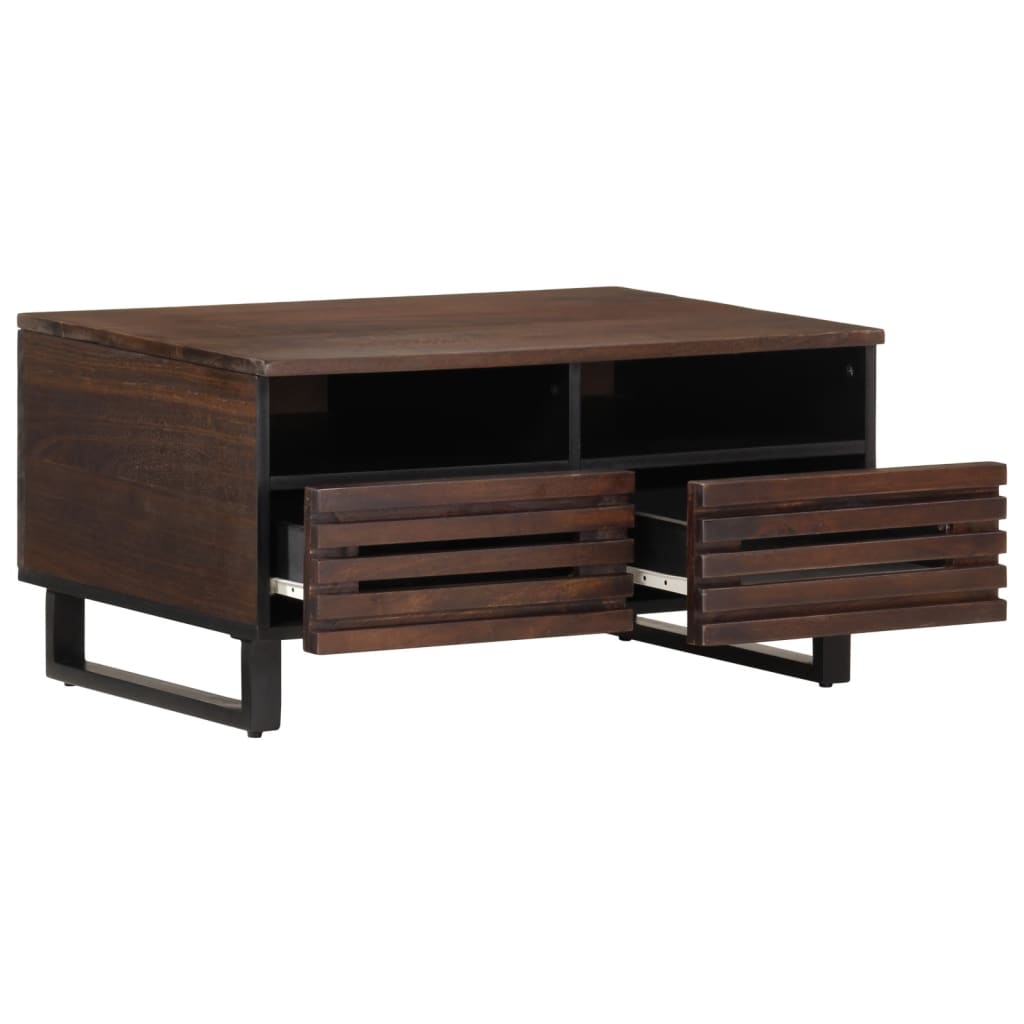 vidaXL Coffee Table Brown 80x55x40 cm Solid Wood Mango 5