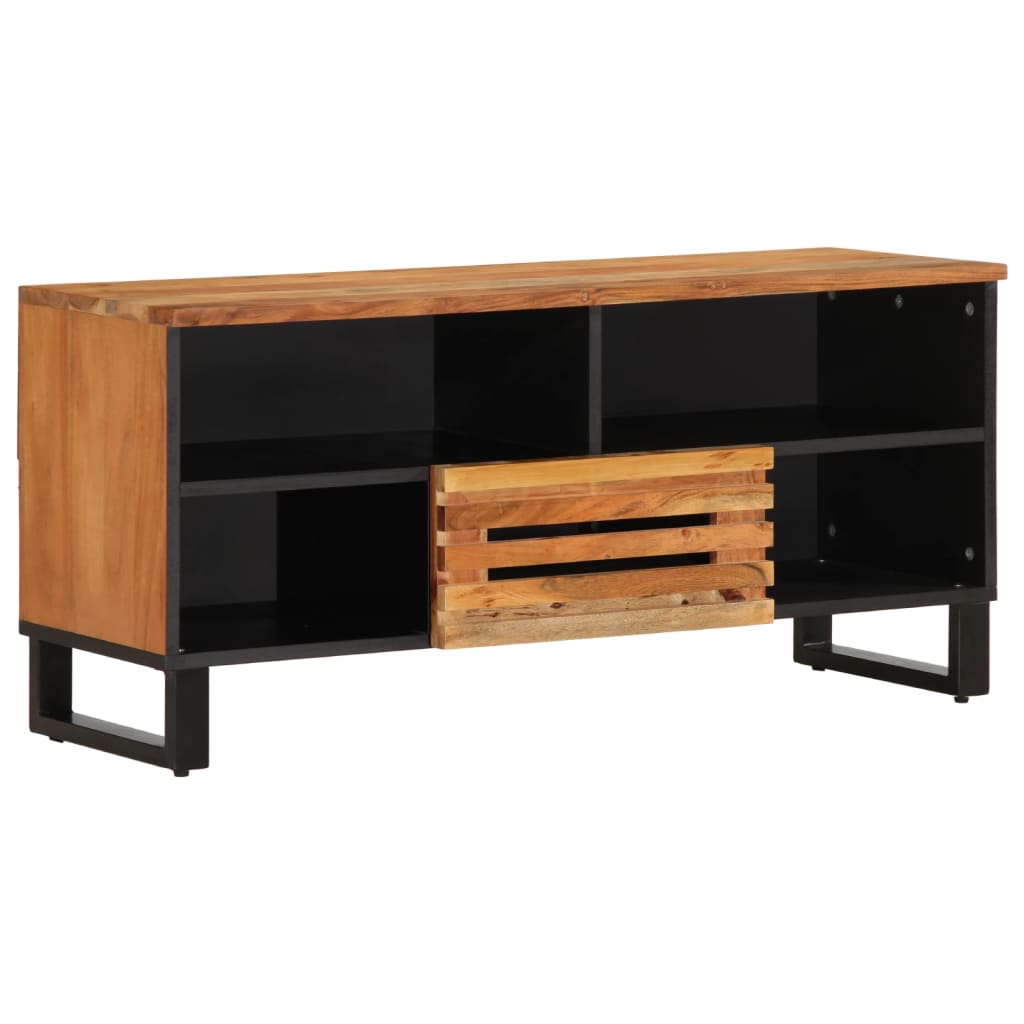 vidaXL TV Cabinet 100x34x46 cm Solid Wood Acacia 1