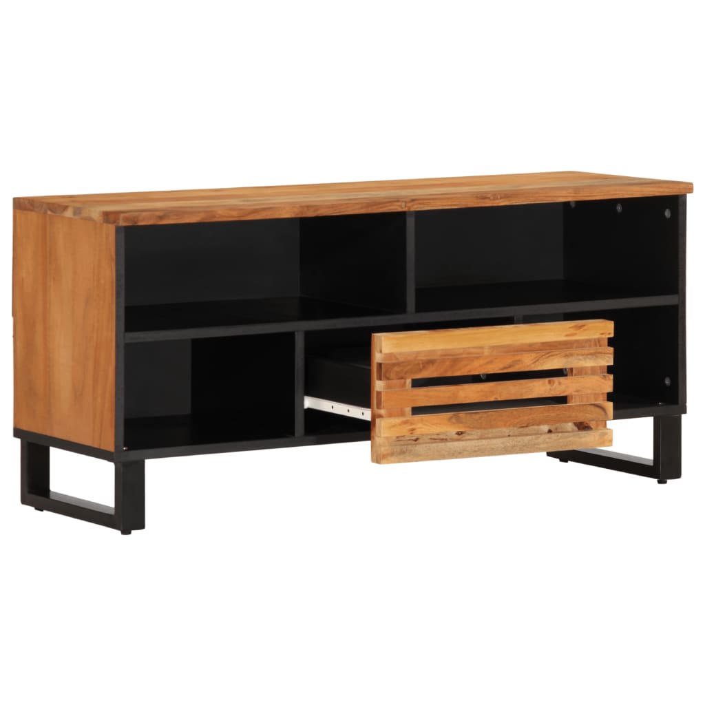 vidaXL TV Cabinet 100x34x46 cm Solid Wood Acacia 3