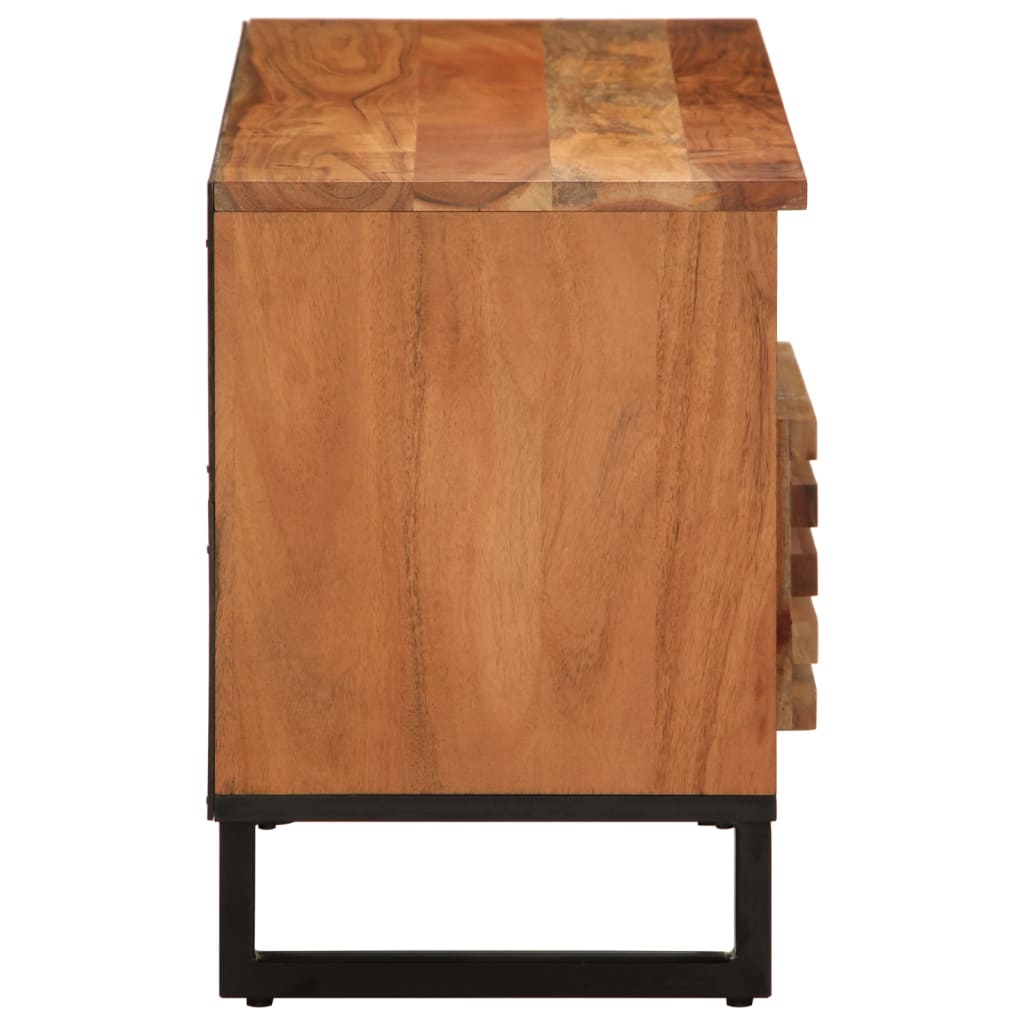 vidaXL TV Cabinet 100x34x46 cm Solid Wood Acacia 4