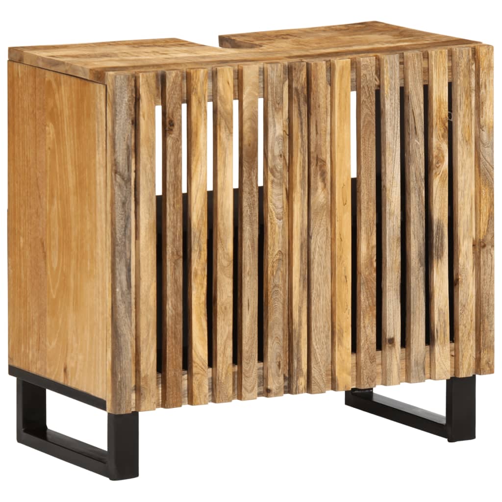 Bathroom Sink Cabinet 62x34x58 cm Solid Wood Mango Natural Solid rough mango wood