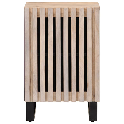 vidaXL Bathroom Cabinet 38x34x58 cm Solid Wood Mango 2