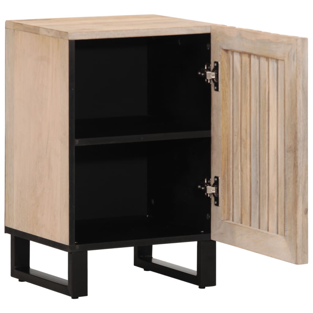 vidaXL Bathroom Cabinet 38x34x58 cm Solid Wood Mango 5
