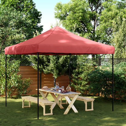 Foldable Party Tent Pop-Up 292x292x315 cm No without Sidewall Burgundy