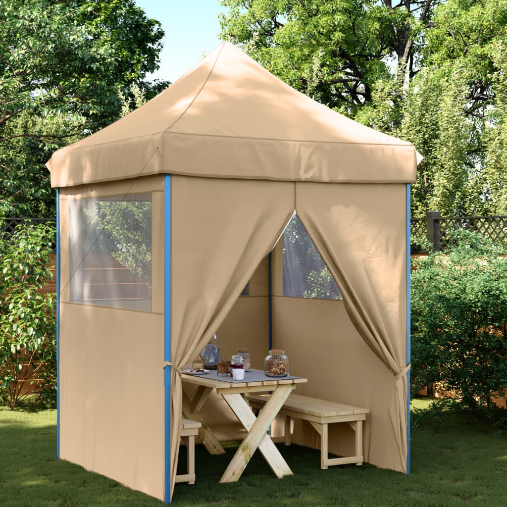 vidaXL Foldable Party Tent Pop-Up No with 4 Sidewalls