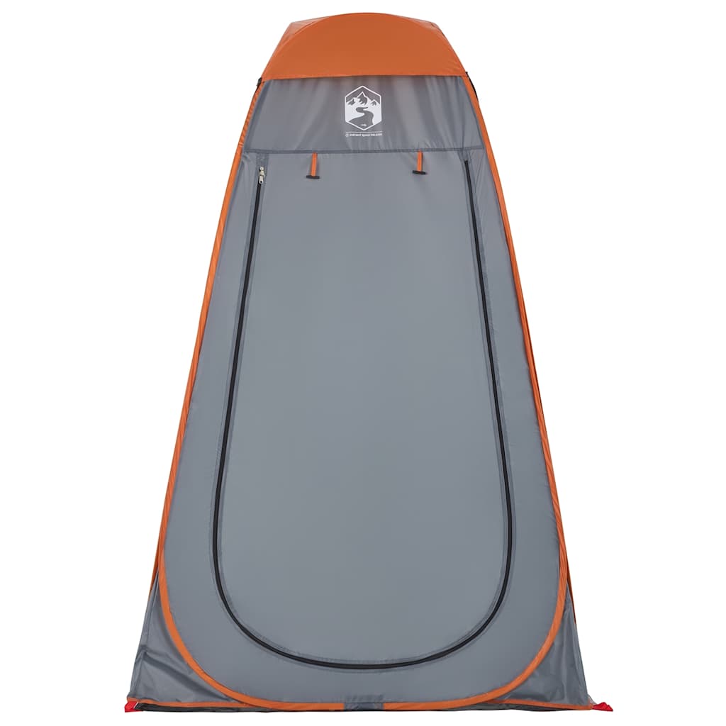 vidaXL Privacy Tent Grey and Orange Pop-up Waterproof 6
