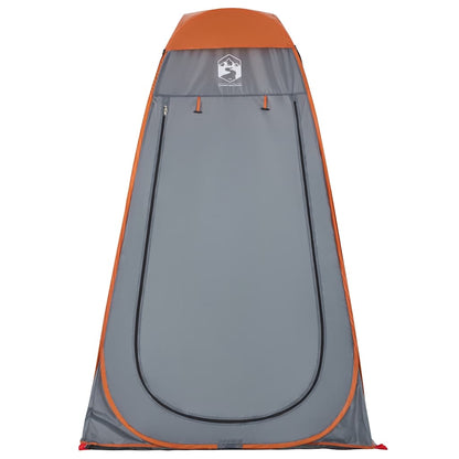vidaXL Privacy Tent Grey and Orange Pop-up Waterproof 6