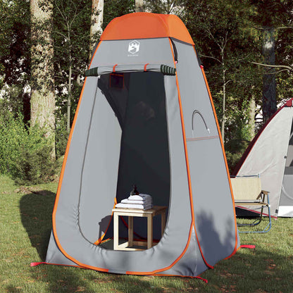 vidaXL Privacy Tent Grey and Orange Pop-up Waterproof 1