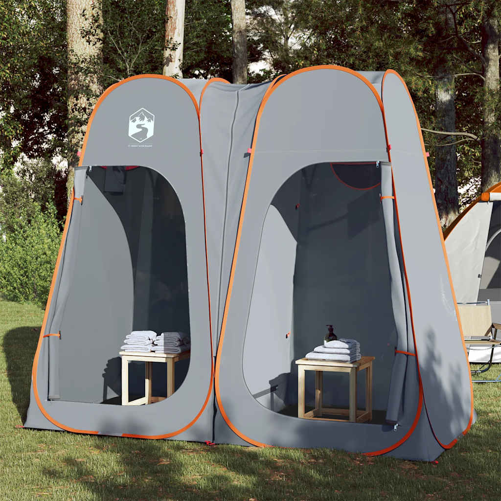 Privacy Tent Pop-up Waterproof in Grey and Orange