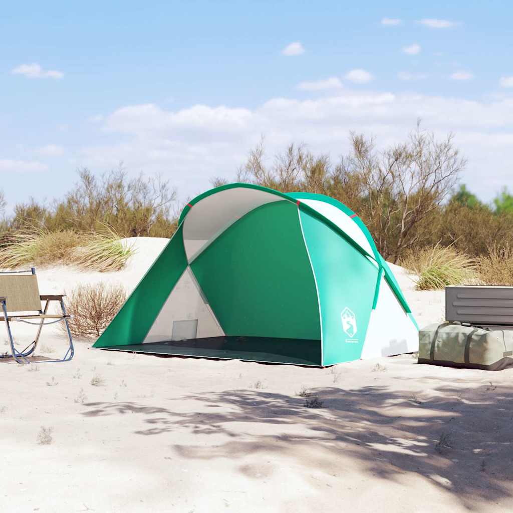 vidaXL Beach Tent 2-Person Sea Green Pop-up Waterproof 3