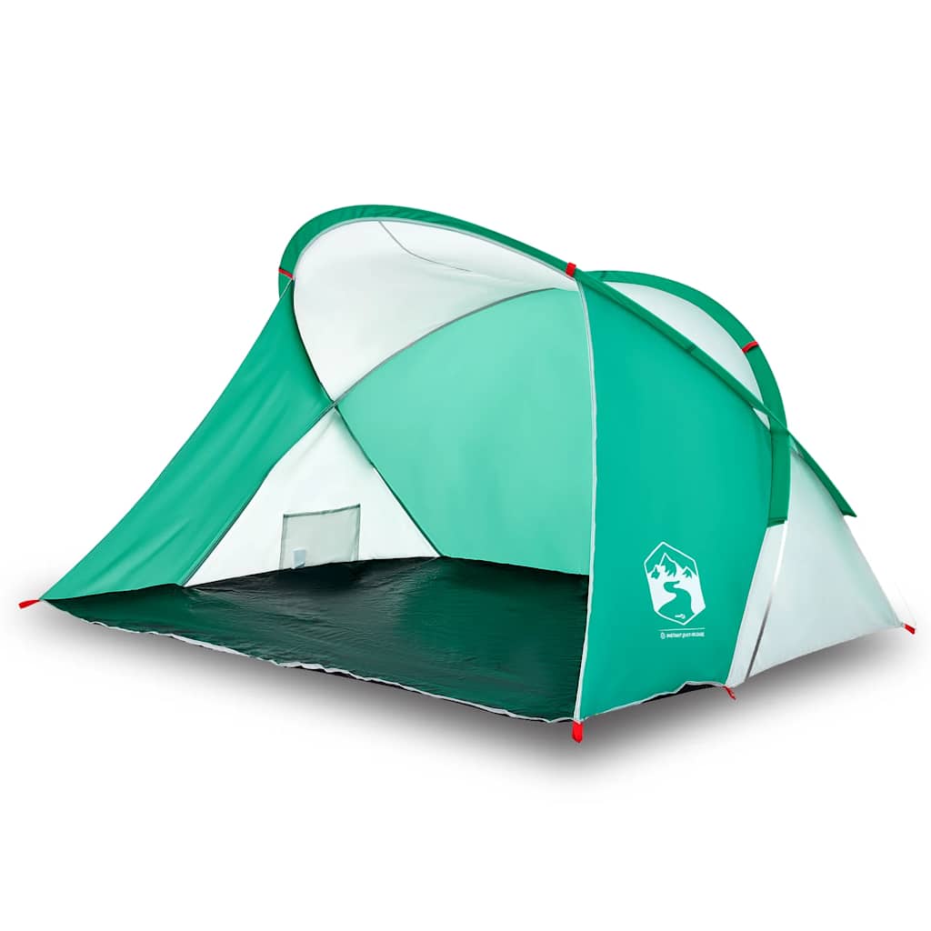 vidaXL Beach Tent 2-Person Sea Green Pop-up Waterproof 4