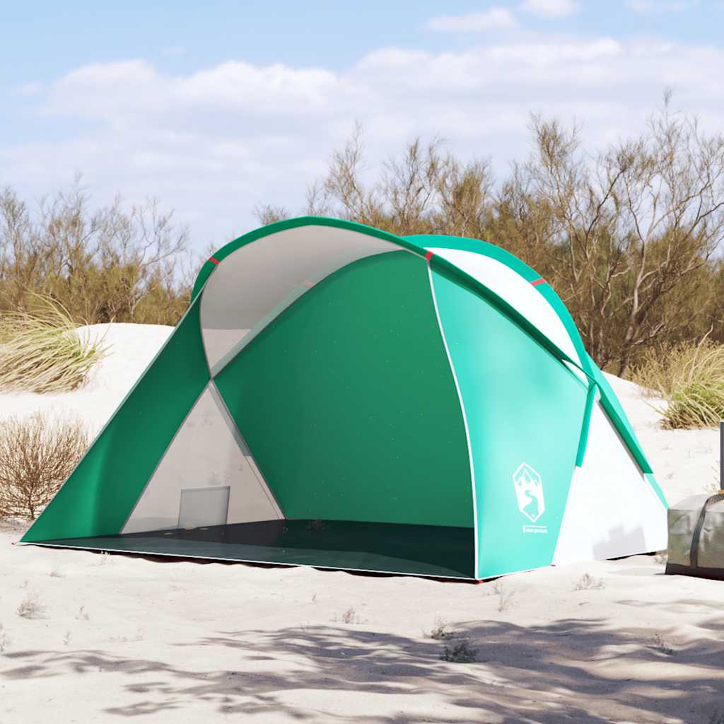 vidaXL Beach Tent 2-Person Sea Green Pop-up Waterproof 1