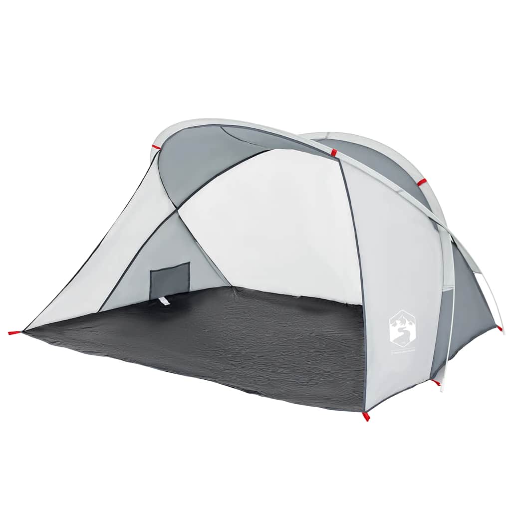 vidaXL Beach Tent 2-Person Grey Pop-up Waterproof 2