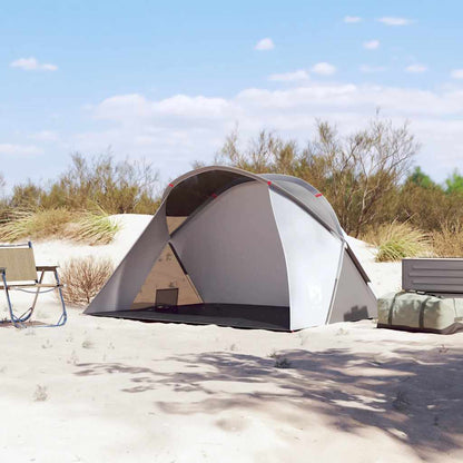 vidaXL Beach Tent 2-Person Grey Pop-up Waterproof 3
