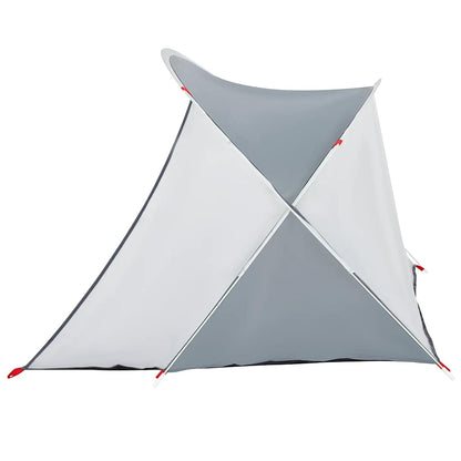 vidaXL Beach Tent 2-Person Grey Pop-up Waterproof 6