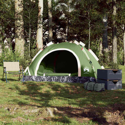 vidaXL Camping Tent 2-Person Green Quick Release 3