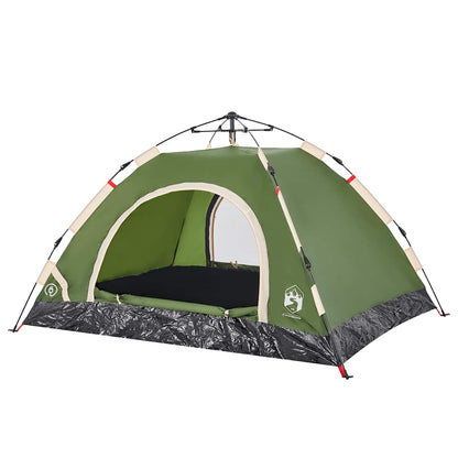 vidaXL Camping Tent 2-Person Green Quick Release 5