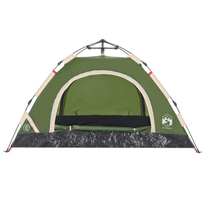 vidaXL Camping Tent 2-Person Green Quick Release 6
