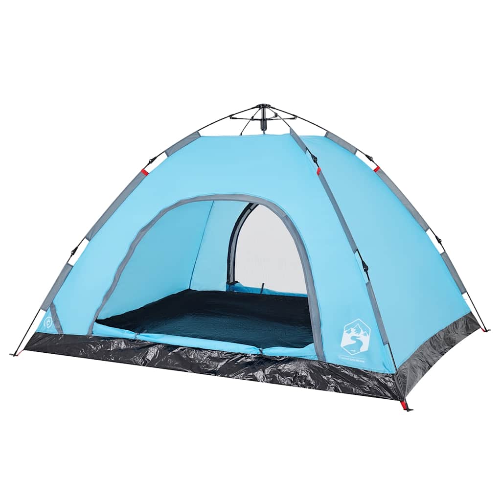 vidaXL Camping Tent 4-Person Blue Quick Release 5
