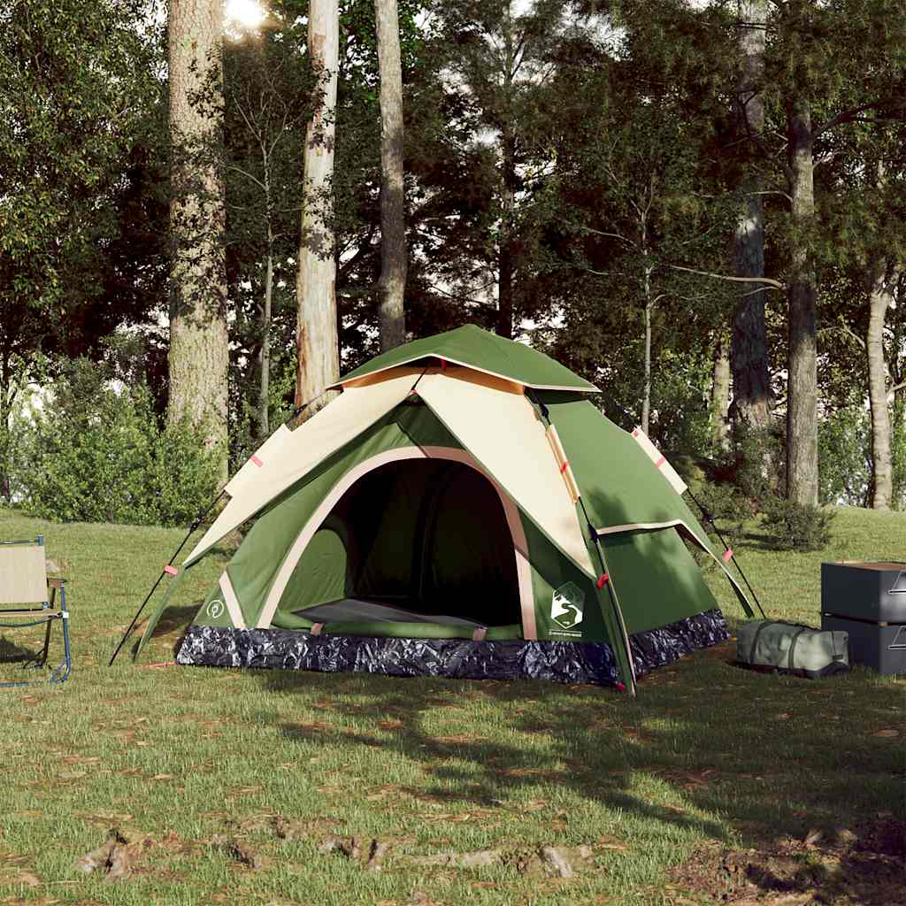 Camping Tent Dome Quick Release Green