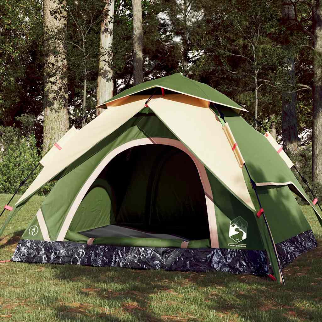 Camping Tent Dome Quick Release Green