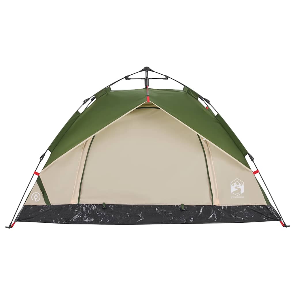 vidaXL Camping Tent Dome 2-Person Green Quick Release 5
