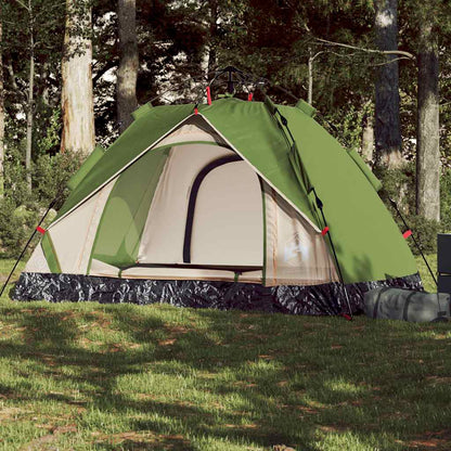 vidaXL Camping Tent Dome 2-Person Green Quick Release 1