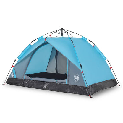 vidaXL Camping Tent Dome 2-Person Blue Quick Release 2
