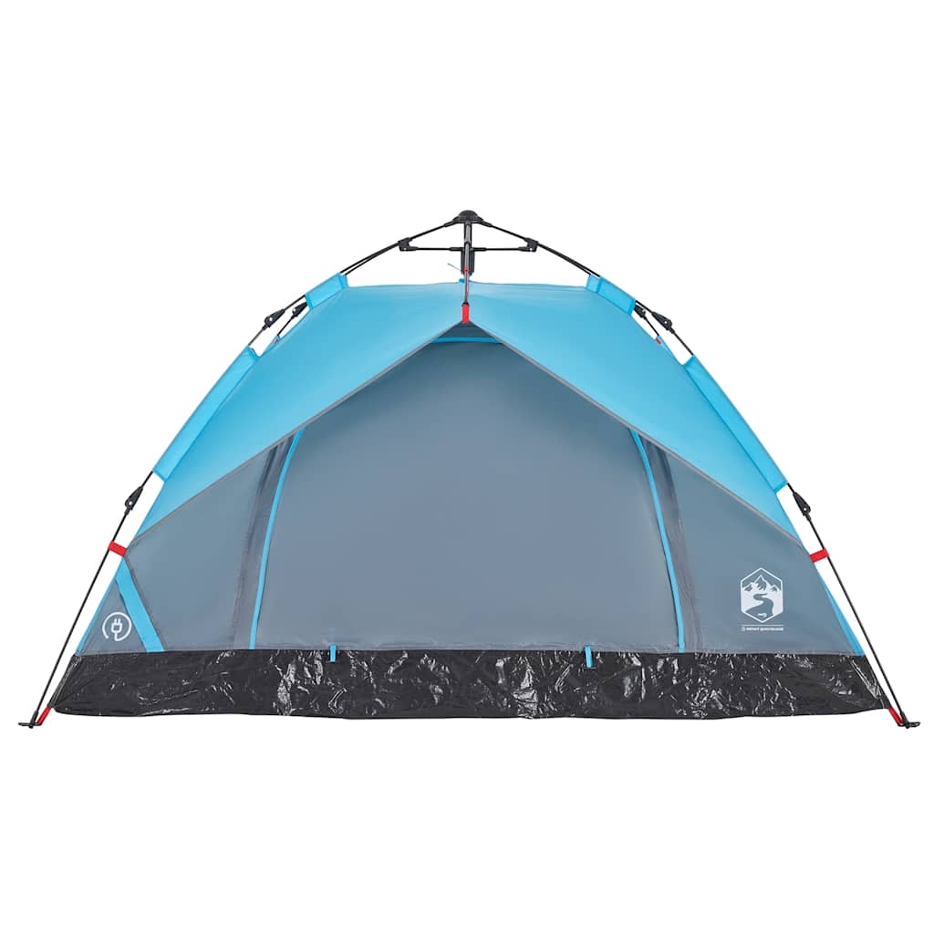 vidaXL Camping Tent Dome 2-Person Blue Quick Release 5