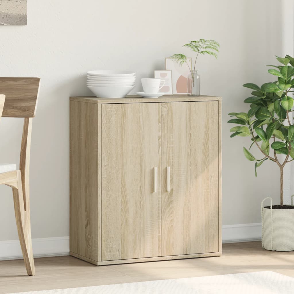vidaXL Sideboard Sonoma Oak 60x31x70 cm Engineered Wood 3