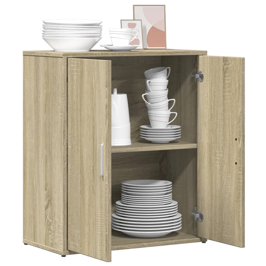vidaXL Sideboard Sonoma Oak 60x31x70 cm Engineered Wood 4