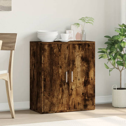 vidaXL Sideboard Smoked Oak 60x31x70 cm Engineered Wood 3