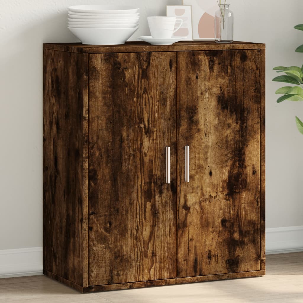 vidaXL Sideboard Smoked Oak 60x31x70 cm Engineered Wood 1