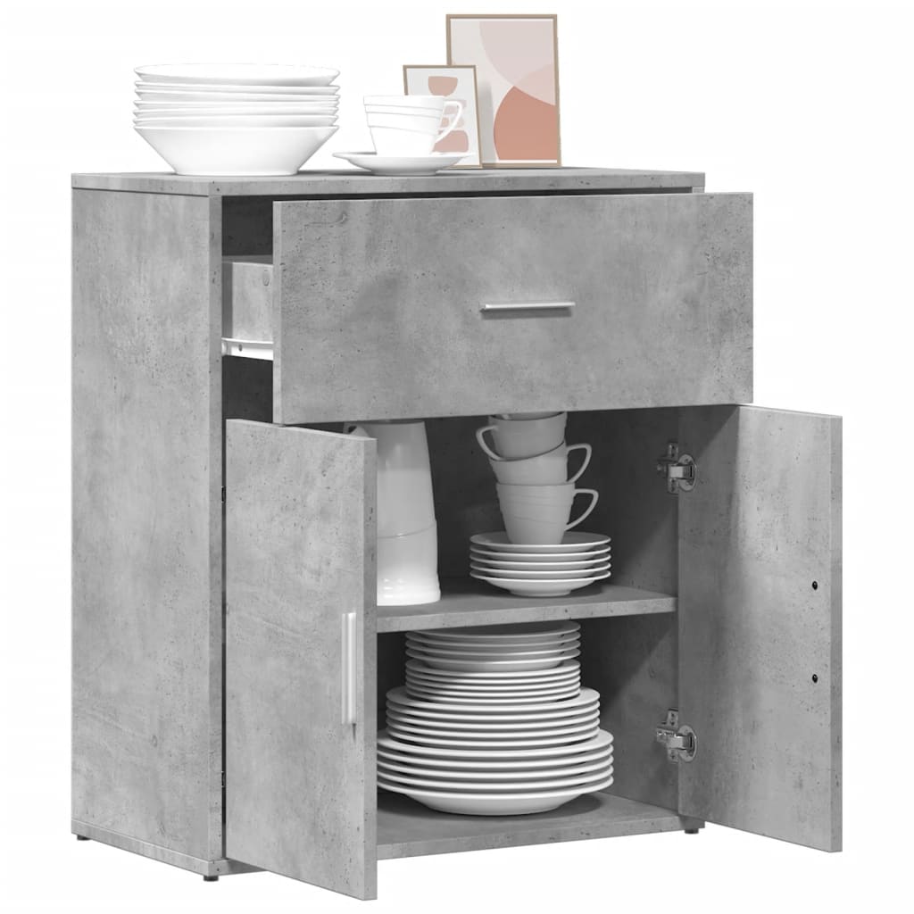 vidaXL Sideboard Concrete Grey 60x31x70 cm Engineered Wood 4