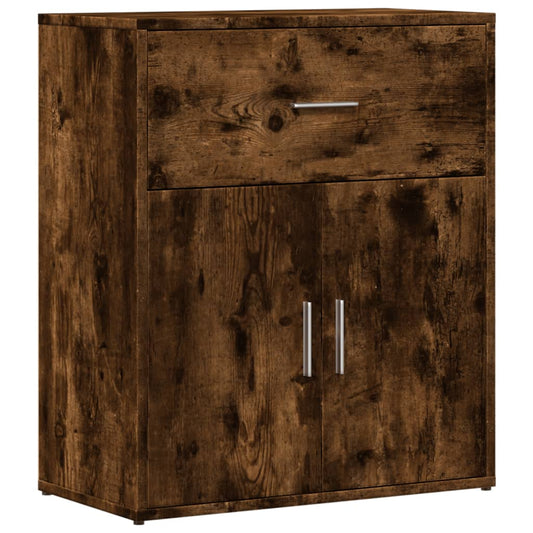 vidaXL Sideboard Smoked Oak 60x31x70 cm Engineered Wood 2