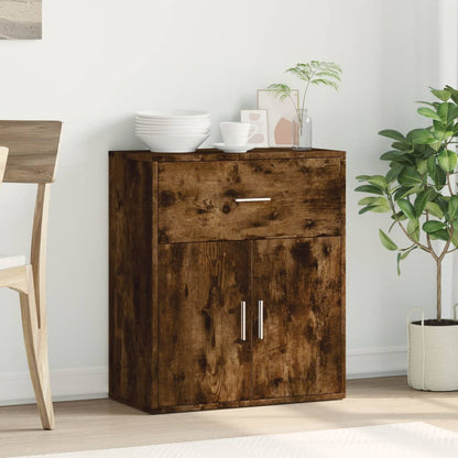 vidaXL Sideboard Smoked Oak 60x31x70 cm Engineered Wood 3