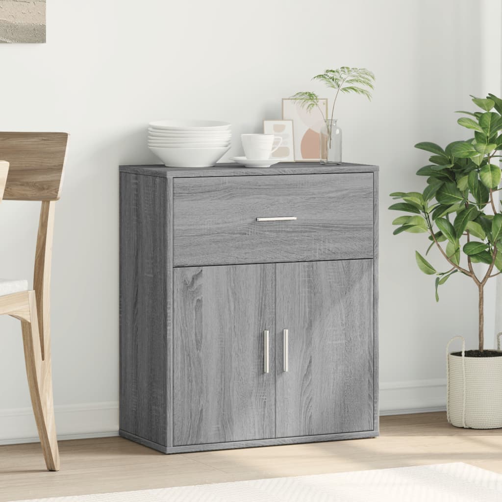 vidaXL Sideboard Grey Sonoma 60x31x70 cm Engineered Wood 3