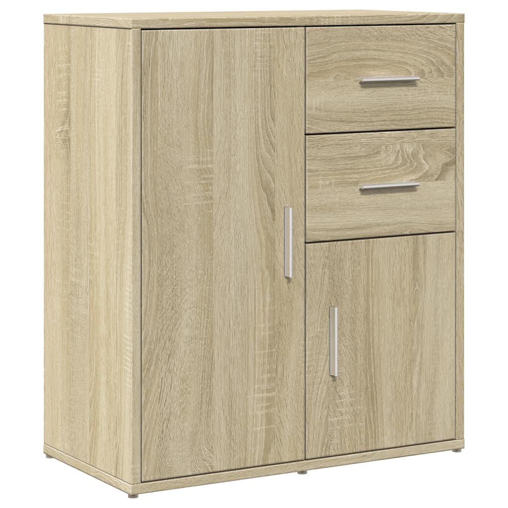 vidaXL Sideboard Sonoma Oak 60x31x70 cm Engineered Wood 2
