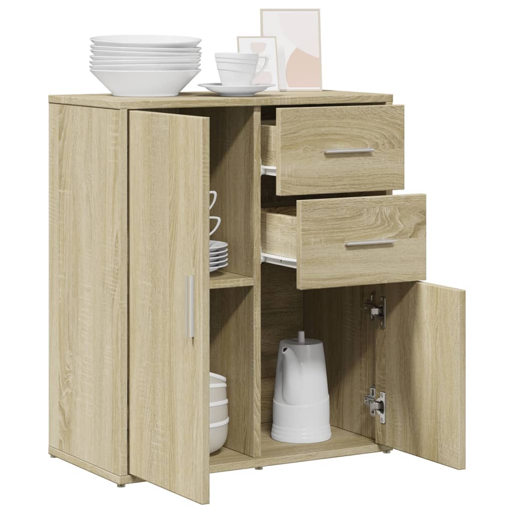 vidaXL Sideboard Sonoma Oak 60x31x70 cm Engineered Wood 4