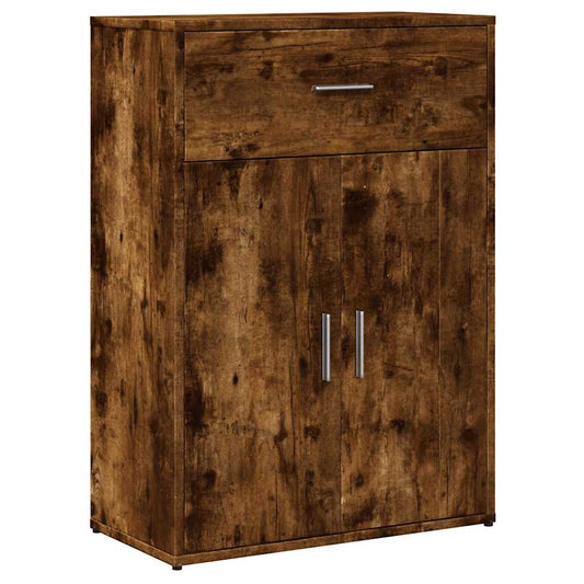 vidaXL Sideboard Smoked Oak 60x30x84 cm Engineered Wood 2