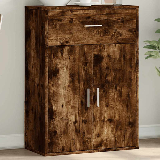vidaXL Sideboard Smoked Oak 60x30x84 cm Engineered Wood 1
