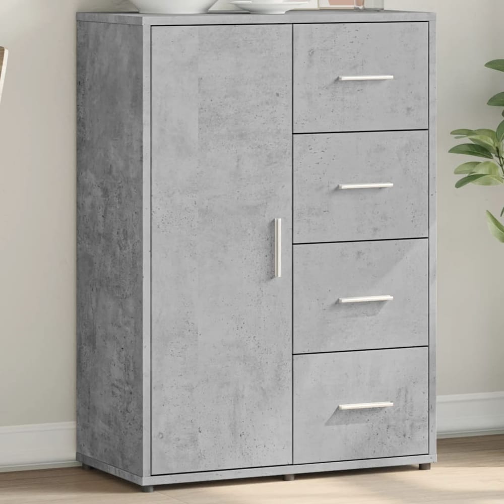 Sideboard 60x31x84 cm Engineered Wood Concrete grey