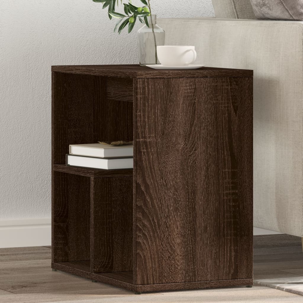 vidaXL Side Tables 2 pcs Brown Oak 50x30x50 cm Engineered Wood 1