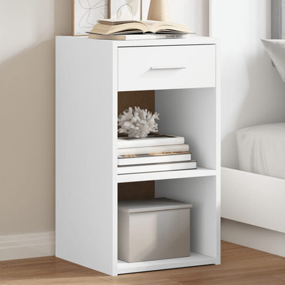 vidaXL Bedside Cabinets 2 pcs White 35x34x65 cm Engineered Wood 1