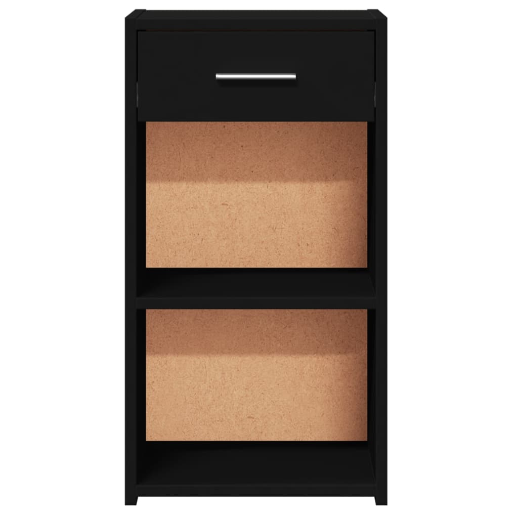 vidaXL Bedside Cabinets 2 pcs Black 35x34x65 cm Engineered Wood 6