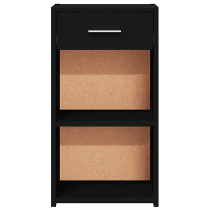 vidaXL Bedside Cabinets 2 pcs Black 35x34x65 cm Engineered Wood 6