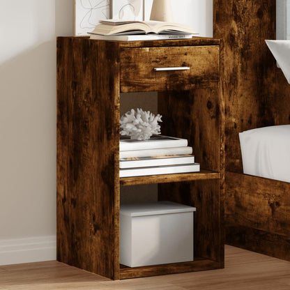 vidaXL Bedside Cabinets 2 pcs Smoked Oak 35x34x65 cm Engineered Wood 1
