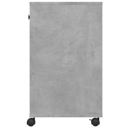 vidaXL Printer Stand with Wheels Concrete Grey 60x40x68.5 cm 6